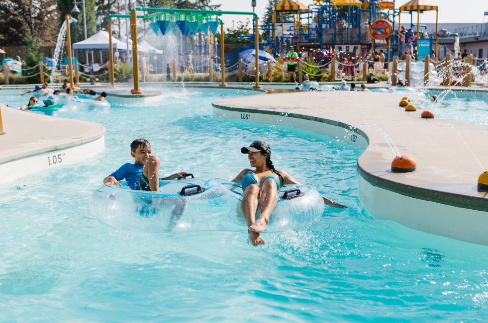 Floating down the lazy river at Otter Co-op Outdoor Experience